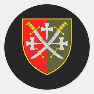 14e Legerkorps (Oekraine) Oekraïense Militaire Ronde Sticker