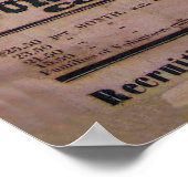 14e Poster voor de aanwerving van Connecticut Infa (Hoek)