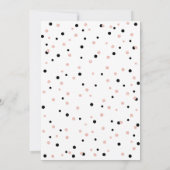 14e tiende verjaardag van het zwarte en Roos goude Kaart (Achterkant)