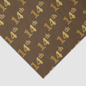 14e (veertiende) gebeurtenis bruin, Faux Gold Tissuepapier (Detail)