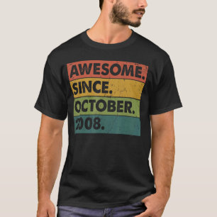 14e verjaardag 14 jaar oud Geweldige sinds oktober T-shirt