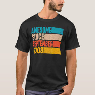 14e verjaardag 14 jaar oud Geweldige sinds septemb T-shirt