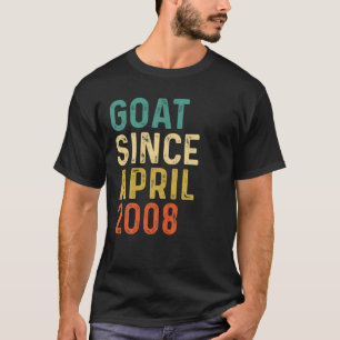 14e verjaardag 14 jaar oud GOAT sinds april 2008 T-shirt