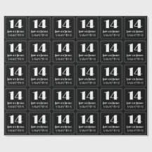 14e verjaardag - Art Deco Geïnspireerde look "14",