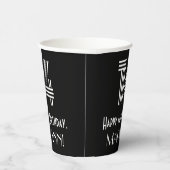 14e verjaardag — Art Deco Geïnspireerde look "14"  Papieren Bekers (Rechts)