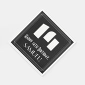 14e verjaardag: Art Deco Geïnspireerde look "14" + Servet (Hoek)