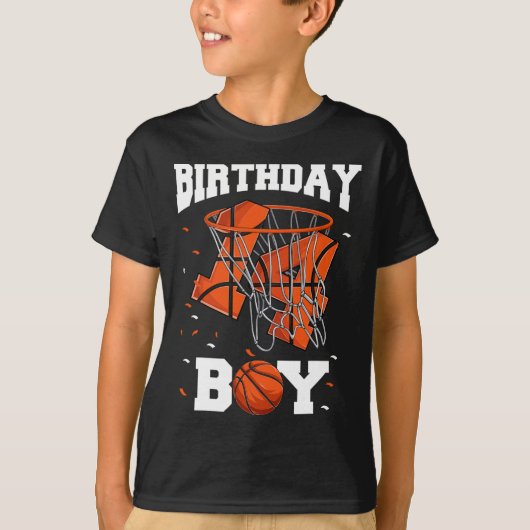14e verjaardag Basketbal Kinder T-shirt (Voorkant)