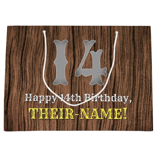 14e verjaardag: Country Western geïnspireerd uiter Groot Cadeauzakje (Voorkant)