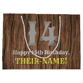 14e verjaardag: Country Western geïnspireerd uiter Groot Cadeauzakje (Achterkant)