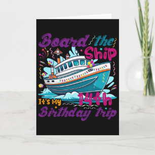 14e verjaardag cruise vakantie 14 jaar oud schip L Kaart