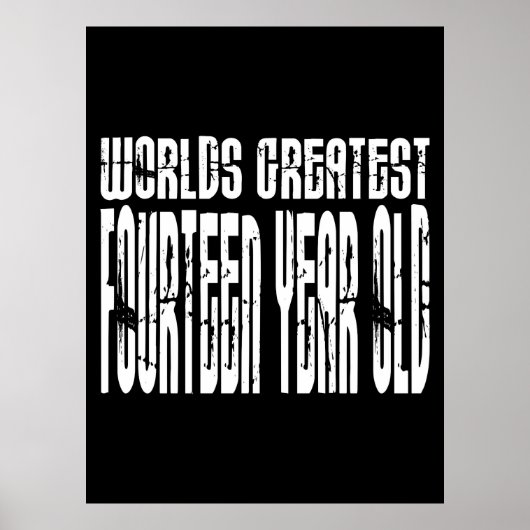 14e verjaardag : De grootste veertien jaar oud Poster (Voorkant)