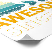 14e verjaardag Dinosaur 14-jarige jongen Geweldige Poster (Hoek)