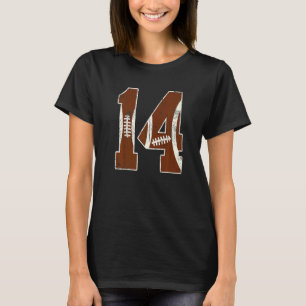 14e Verjaardag Football Body Boy 14 Jaar Oud Meisj T-shirt