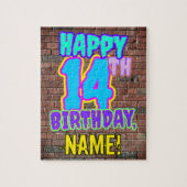 14e verjaardag ~ Fun, geïnspireerd door Urban Graf Legpuzzel (Verticaal)