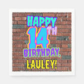 14e verjaardag ~ Fun, geïnspireerd door Urban Graf Servet (Voorkant)