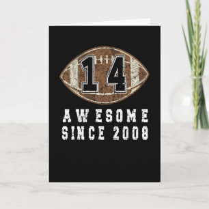 14e verjaardag, geboren in 2008 Football jongen, 1 Kaart