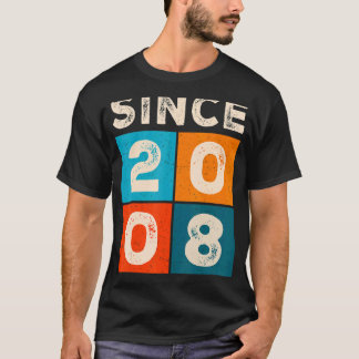 14e verjaardag Geweldige sinds 2008 T-shirt