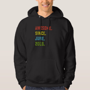 14e verjaardag Geweldige sinds juni 2008 14 jaar o Hoodie