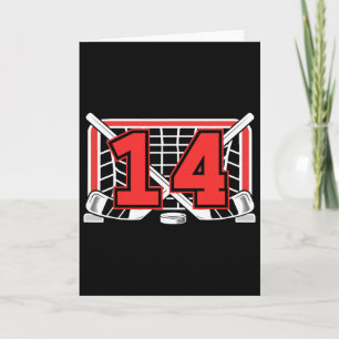 14e verjaardag ijshockey 14 jaar oud ijshockey shi kaart
