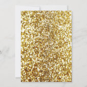 14e verjaardag in zwart en goud kaart (Achterkant)