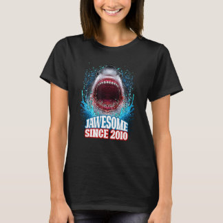 14e Verjaardag Jawesome Sinds 2010 Shark 14 Jaar O T-shirt