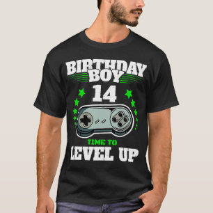 14e verjaardag Jongen tijd om 14 jaar oud te worde T-shirt