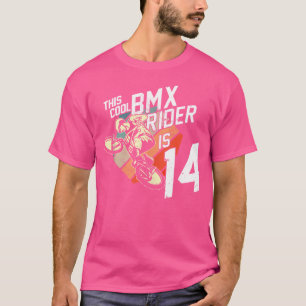 14e verjaardag jongens BMX Rider Fan T-shirt