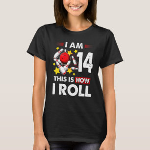 14e verjaardag jongens Bowling Dit is hoe ik 14 ja T-shirt