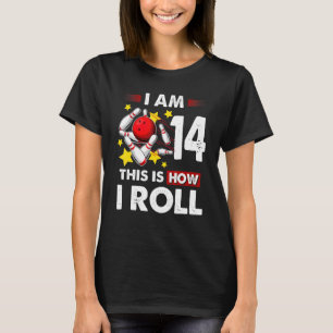 14e verjaardag jongens Bowling Dit is hoe ik 14 ja T-shirt