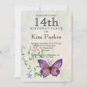14e verjaardag kaart (Voorkant)