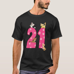 14e verjaardag Kat Verjaardag Viert 14 Jaar Oude K T-shirt