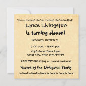 14e verjaardag Modern Gold en Black Kaart (Achterkant)