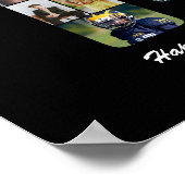 14e verjaardag nummer 14 aangepaste fotocollage poster (Hoek)