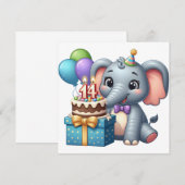 14e verjaardag Olifant (Voorkant / Achterkant)