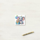14e verjaardag Olifant Post-it® Notes (Op bureau)