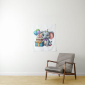 14e verjaardag Olifant Wandkleed (In situ)
