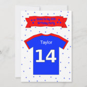 14e verjaardag persoonlijke feestuitnodiging kaart (Voorkant)