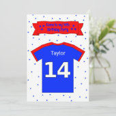 14e verjaardag persoonlijke feestuitnodiging kaart (Staand voorkant)