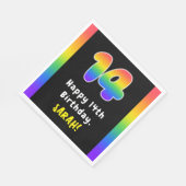 14e verjaardag: Regenboogspectrum # 14, Aangepaste Servet (Hoek)