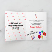 14e verjaardag Superstar Blue Edit AGE Kaart (Binnen)