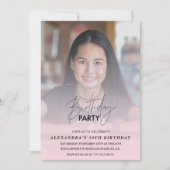 14e verjaardag uitnodiging Verjaardagsfeest Foto r (Voorkant)