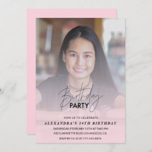 14e verjaardag uitnodiging Verjaardagsfeest Foto r