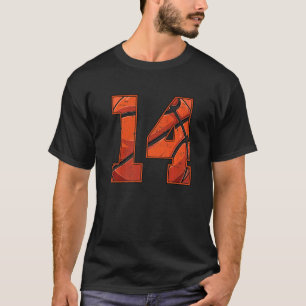 14e verjaardag van het 14e jongetje meisje t-shirt