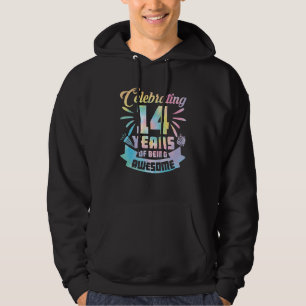 14e verjaardag van het idee om 14 jaar oud te word hoodie