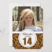 14e verjaardag van Leopard: Afbeelding: feestuitno Kaart (Voorkant)