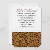 14e verjaardag van Leopard: Afbeelding: feestuitno Kaart (Achterkant)