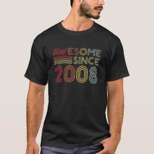 14e verjaardag Vintage 2008, opgesteld in 2008 Gew T-shirt