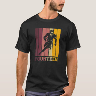 14e verjaardag voor spelers Football Player 14 jaa T-shirt