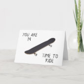 **14e** VERJAARDAG WOW EEN TIENER! Kaart (Voorkant)