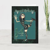 14e verjaardagskaart met Moonies H.I.P Rag Doll Kaart (Voorkant)